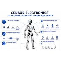 Elettronica dei sensori nei robot umanoidi in stile DOBOT Atom: IMU, ToF, Forza e Sensori Tattili